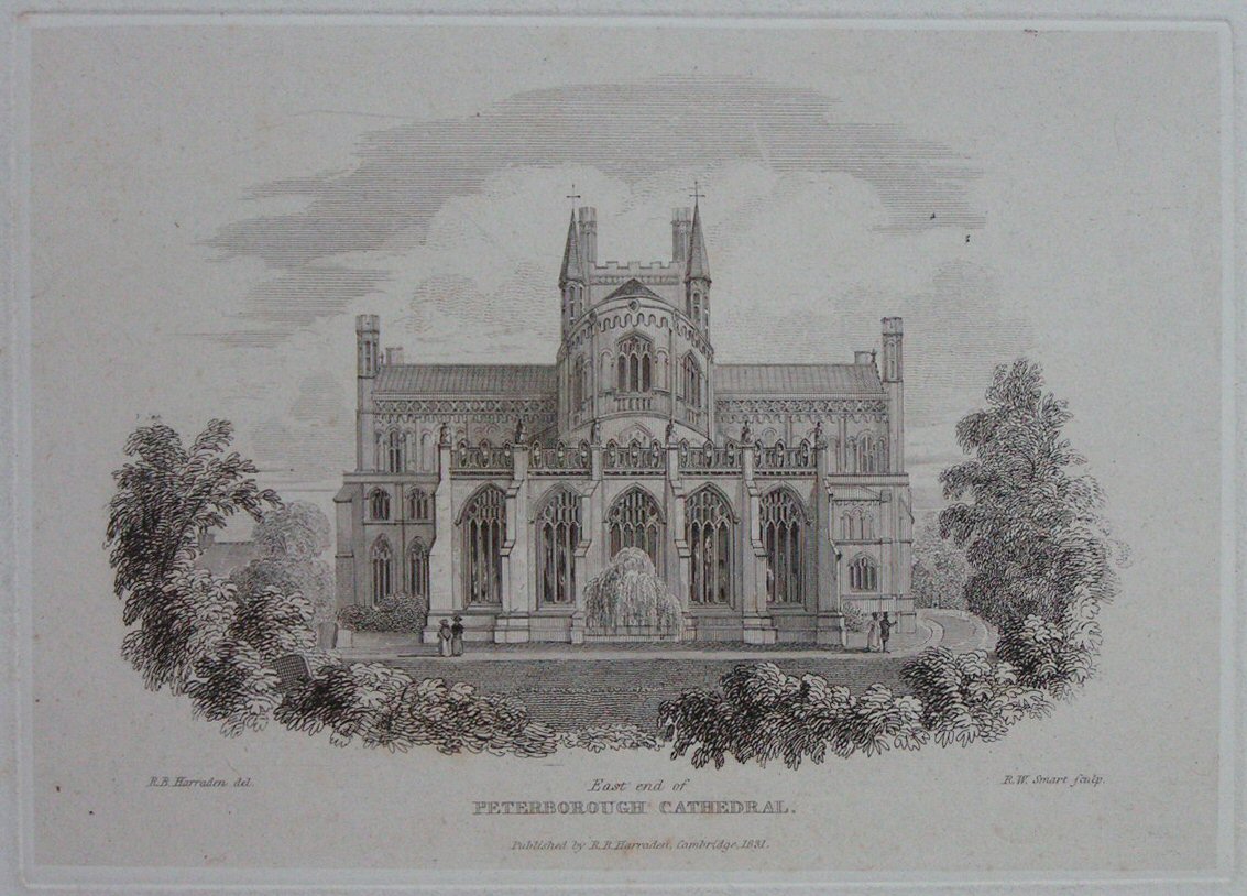 Print - East End of Peterborough Cathedral - Smart